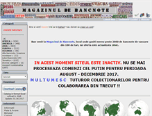 Tablet Screenshot of magazinuldebancnote.ro
